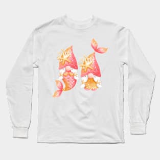 Cute Mermaid Gnomes Mermaid Lover Mermaid Life Long Sleeve T-Shirt